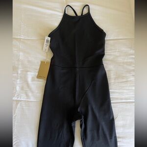 Aritzia Wilfred Free Black Flare Jumpsuit
